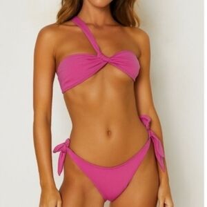 NWT ,Frederick's of Hollywood Laguna Pink Bikini Set,Medium